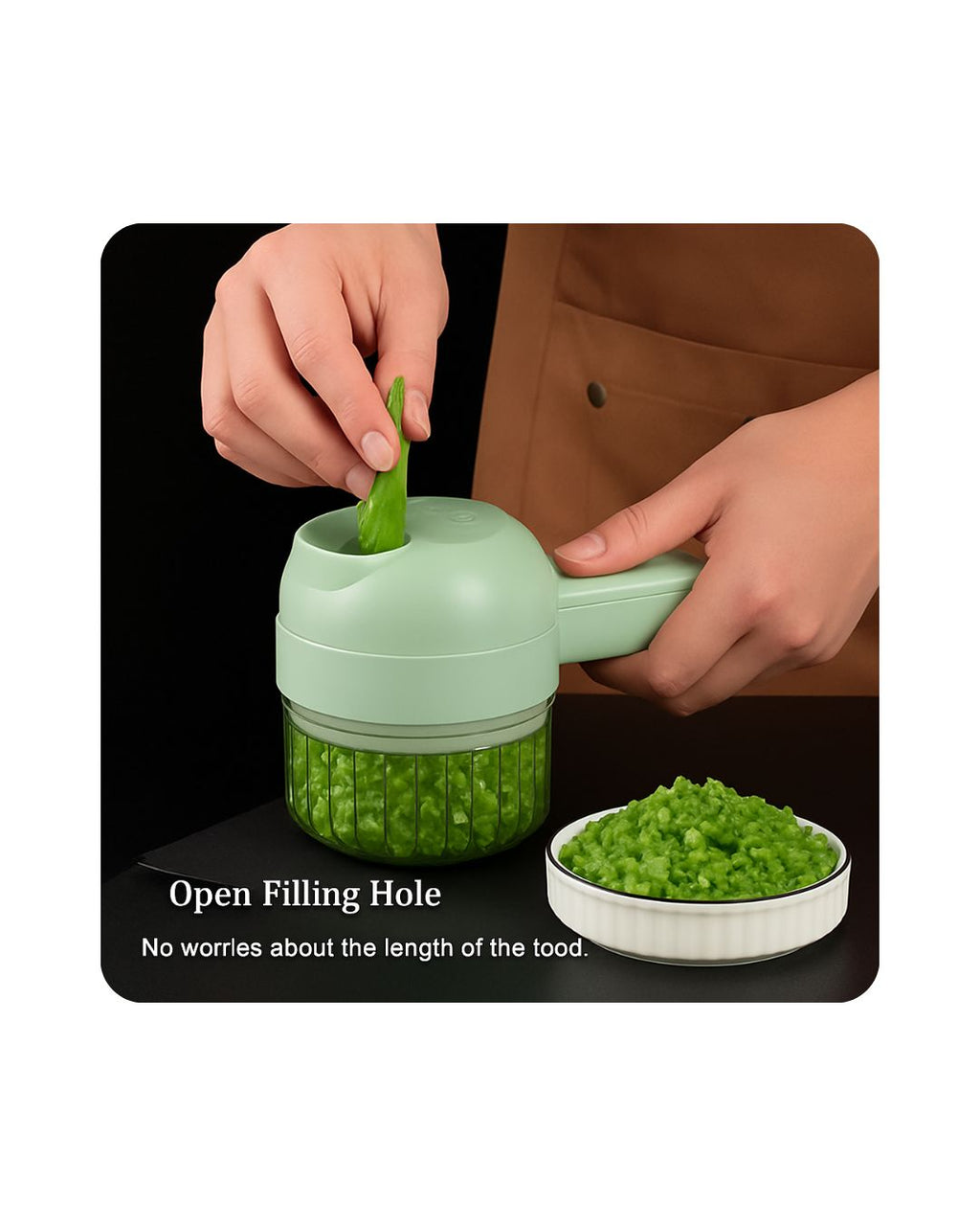 4 in 1 Portable Electric Vegetable Cutter Set