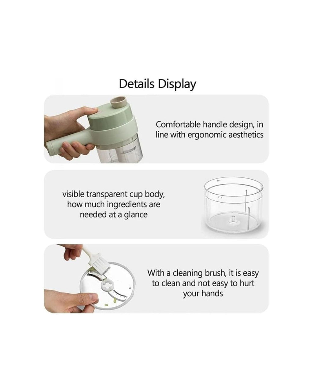 4 in 1 Portable Electric Vegetable Cutter Set