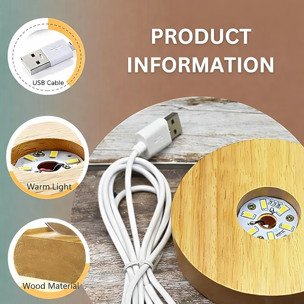 Mahadev Crystal LED Lamp